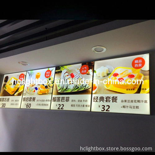 LED Menu Board Menu Display Light Box Resaurant Light Box Signs